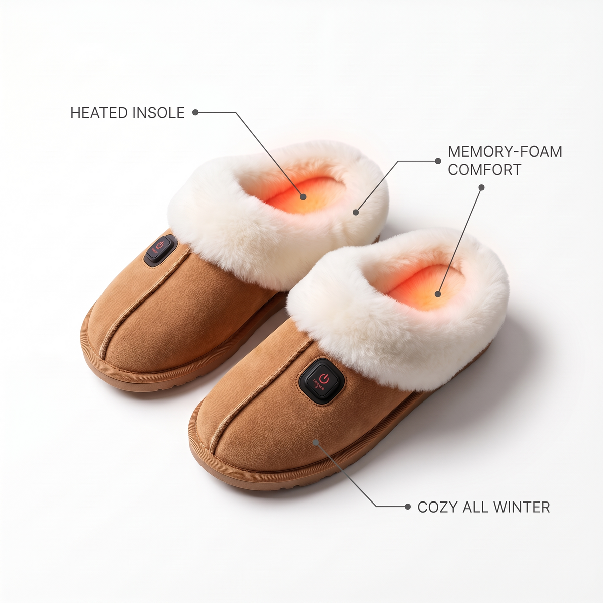Heated Fur Shoes